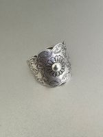 Vintage handgravierter Silber Ring