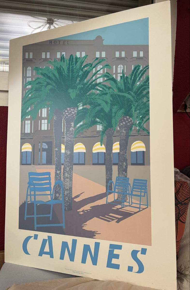 Poster & Bilder: Original Silkscreen Poster, Quentin King, 1983 “ CANNES” – Neu (gemäss Beschreibung) aus Biel/Bienne von CuriousCat 7