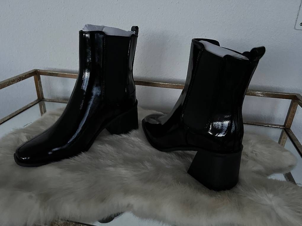 Scarpe da donna: Stiefeletten, Boot, Lack, Grösse 38, schwarz, Neu – Nuovo e nell'imballaggio originale da Rehetobel venduto da Saentis111 2