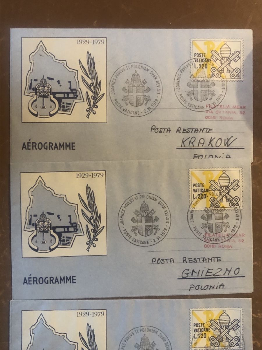 Tutti i francobolli: Aerogramme Vatikan – Usato da Mühlethal venduto da nyffeler2815