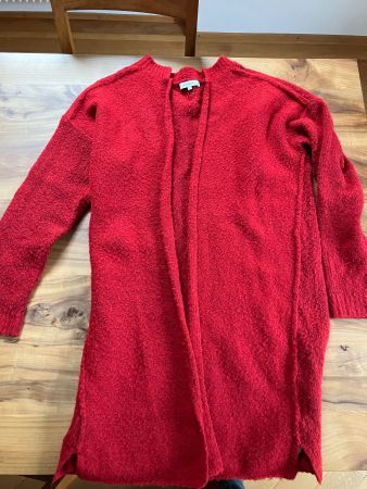 schöne,rote, kuschelige Jacke, Grösse L
