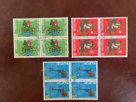 1974 Sonderpostmarken 4erblock ET-Stempel