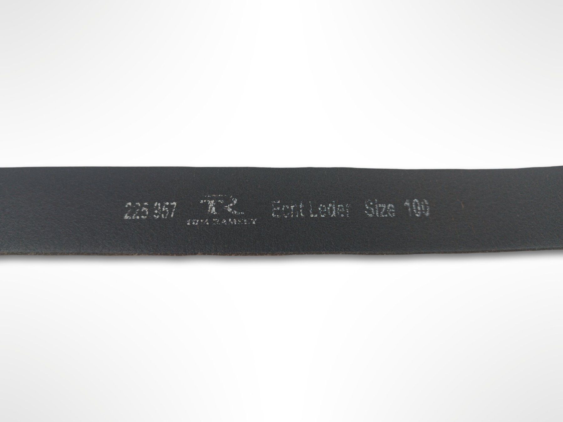 Cinture: TOM RAMSEY Schwarzer Echtleder Gürtel Gr. 100 – Usato da Suhr venduto da Restwert_Suhr 4