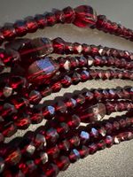 extra langes Granat Collier 134 cm (!)
