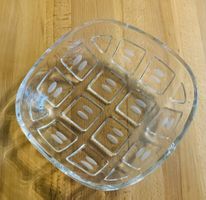 Retro Glas Schale / Servierschale, Top Zustand!