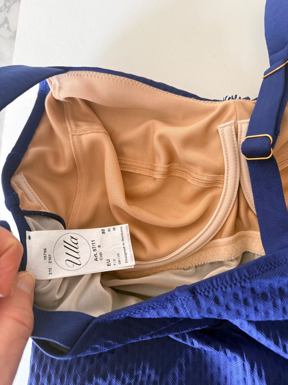 Costumi da bagno & Bikini: ULLA, Badekleid, Grösse 80E/36, Farbe Dunkelblau – Nuovo e nell'imballaggio originale da Rudolfstetten venduto da gst_g7xl 7