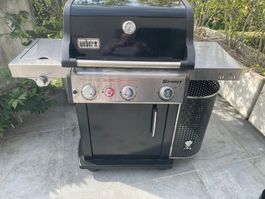 Weber gas BBQ with cover