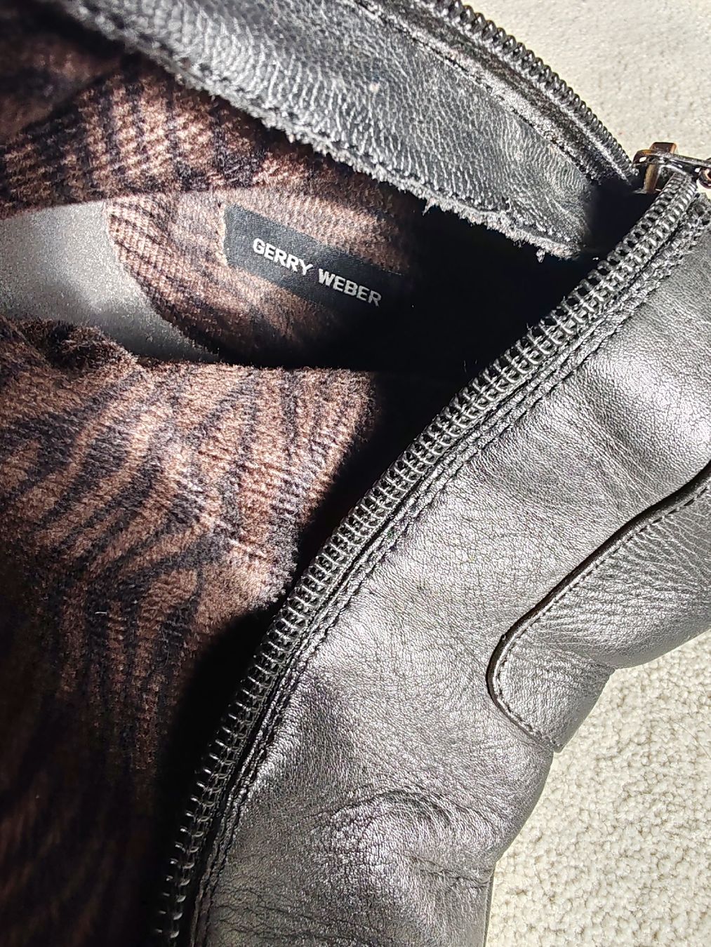 Gerry Weber Damenschuhe: Gerry Weber Overknee-Stiefel Leder schwarz – Gebraucht aus Untervaz von DoniWii1985 3