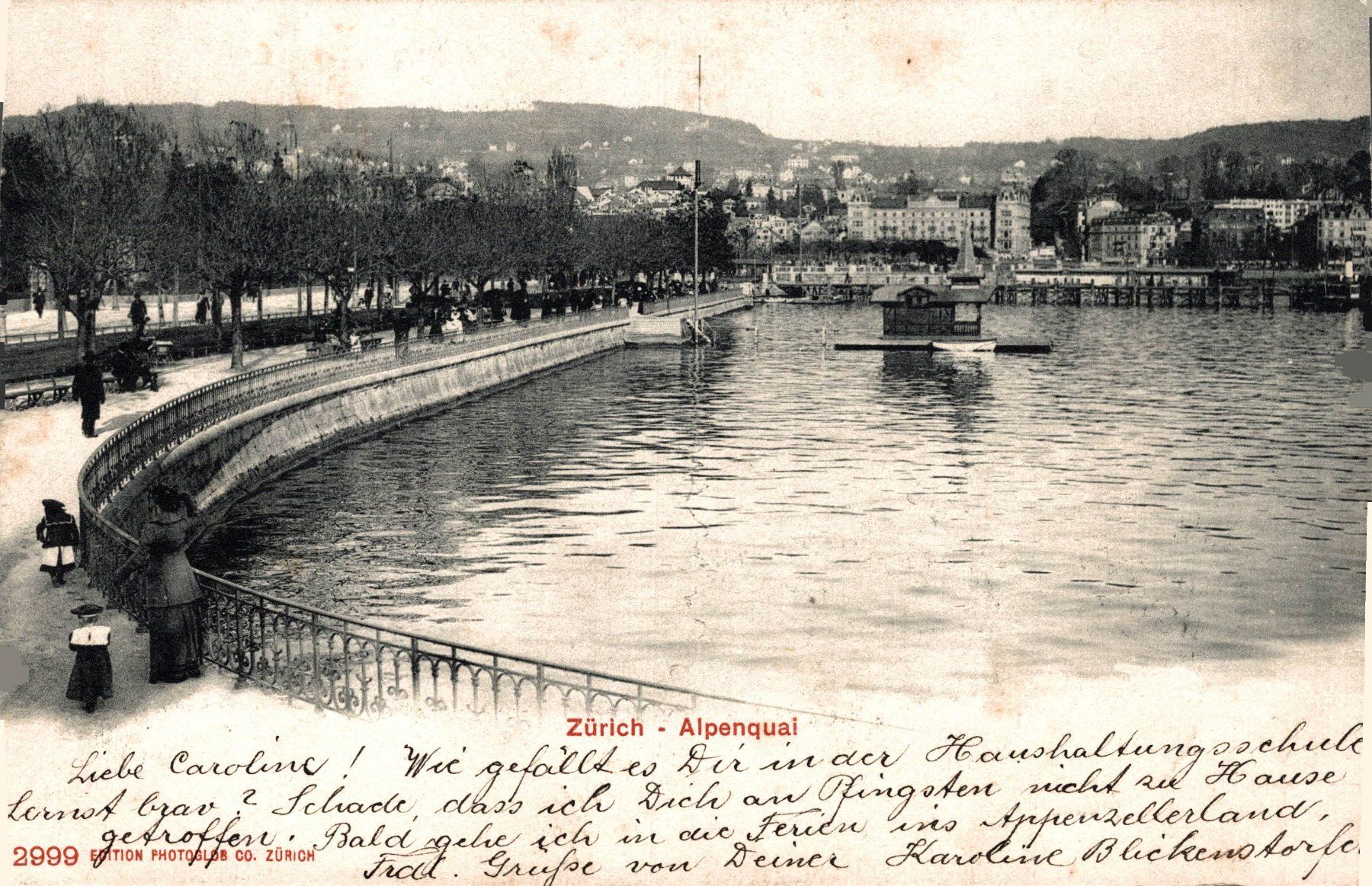 Cartes postales: Zürich - Alpenquai – D'occasion à Bronschhofen par Astore
