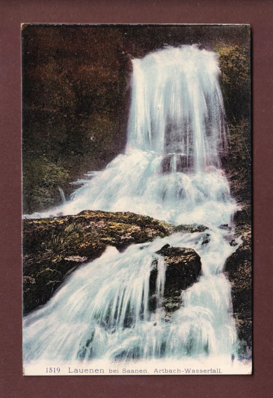 Ansichtskarten: LAUENEN - Artbach-Wasserfall – Gebraucht aus Pully von nicecards-shop