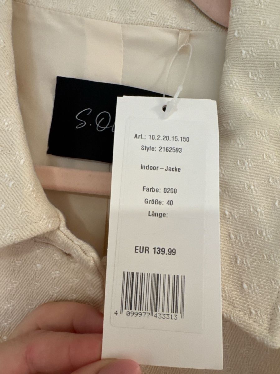 S.Oliver Giacche: S. Oliver Jacket Beige New with tags Size 40 – Nuovo (secondo la descrizione) da Beringen venduto da Edu-Nati 6