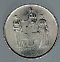 1974 VERFASSUNG 5 FR NICKEL-KUPFER ERHALT SIEHE SCAN