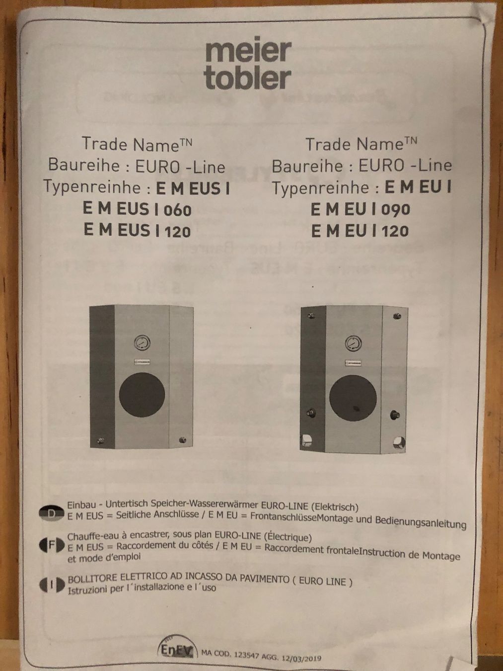 Sanitari: Warmwasserboiler – Nuovo (secondo la descrizione) da Villnachern venduto da Crypto0 4