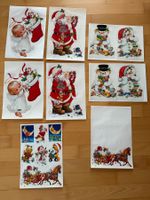 Lot grosse Weihnachtsfeier Fensterbilder (wiederverwendbar)