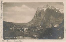 Grindelwald BE Wetterhorn Alpenpanorama