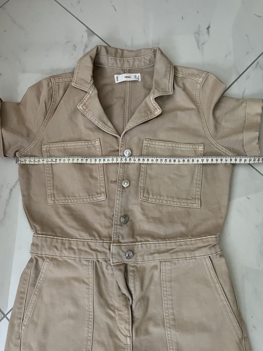 Tute: Combishort Jumpsuit S Beige Jeans  – Usato da COLOGNY venduto da fleurdelys84 1