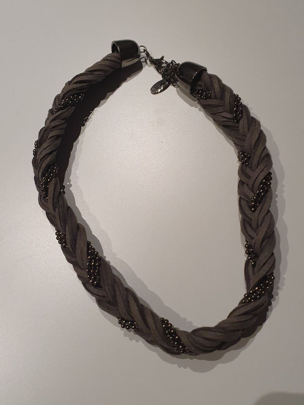 Catenine: Kette, grau, Wildleder, Modeschmuck – Usato da Heinrichswil venduto da sabi2809 2