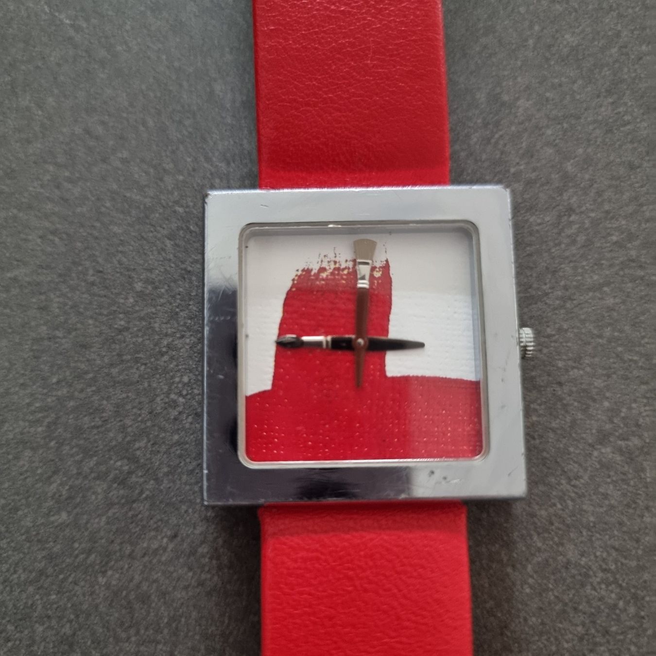 Orologi: AKTEO uhr "Farben" Rot-Silber, arbanduhr – Usato da Gammen venduto da home_brocki 1