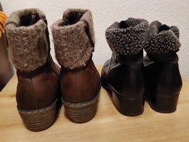 Winterstiefeletten von Gabor und Rieker, Gr. 38 + 38.5