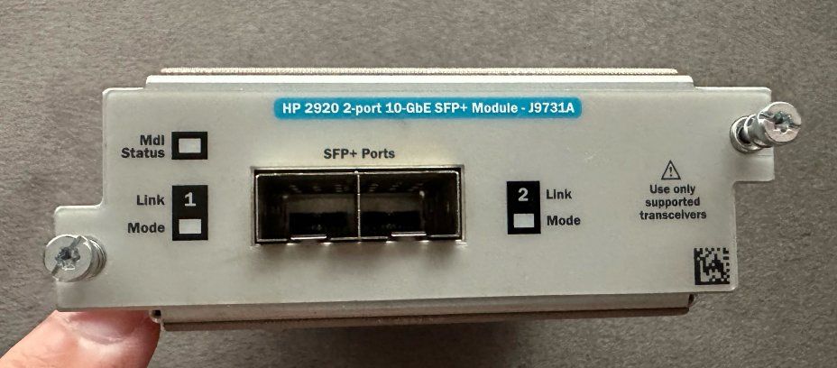 HPE ProCurve/Aruba 2920 2-Port 10GbE SFP+ Module J9731A (D'occasion) à ...