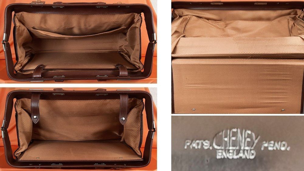 CHENEY England Vintage Echt-Leder 1940-50er Tasche (Gebraucht) in ...