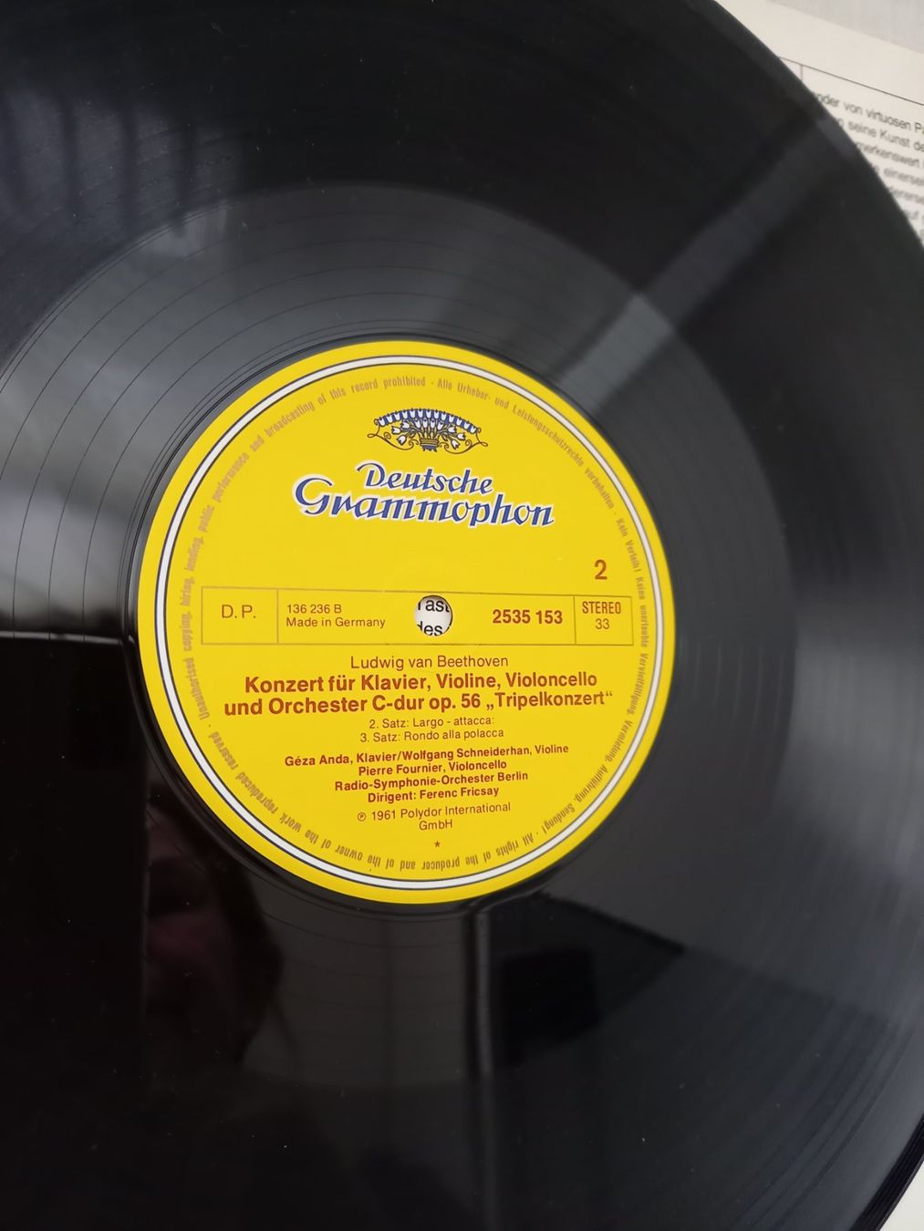 Dischi in vinile: KLASSIK-LP "Beethoven - TRIPELKONZERT" – Nuovo (secondo la descrizione) da Binningen venduto da mar_2jlr 9