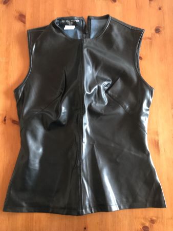 Top simili cuir/ Kunstleder-Oberteil/Top in similpelle
