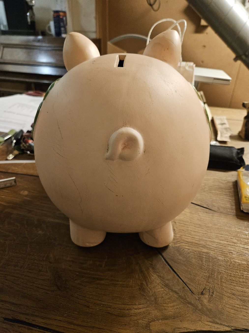Spardosen: Grosses Glücks-Sparschwein mit Kleeblatt und Marienkäfer (D) – Gebraucht aus Rorschach von TimelessTrading 2