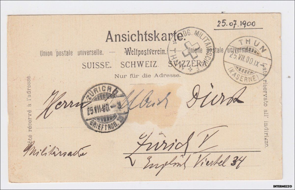Cartes postales: Thun // Litho Kaserne 1900 – D'occasion à Basel par intermezzo12 1