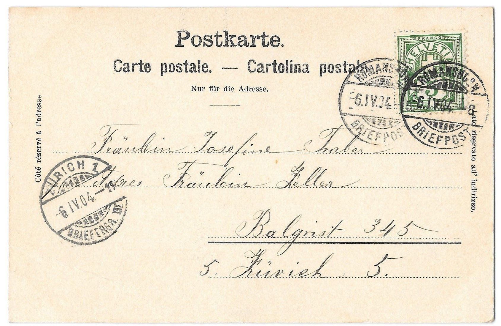 Cartoline postali: Wetzikon Missionsstation – Usato da Olten venduto da clotaldi 1