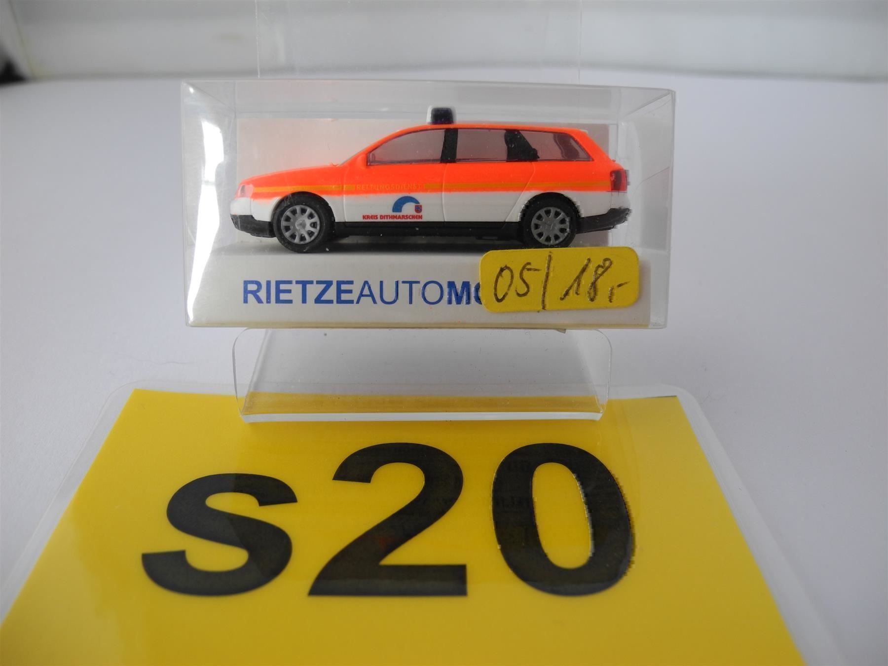 Rietze Modellini d'auto: Rietze 50945 Audi A6 Avant, Nr. s20 – Nuovo e nell'imballaggio originale da Kottwil venduto da Crazyrolf