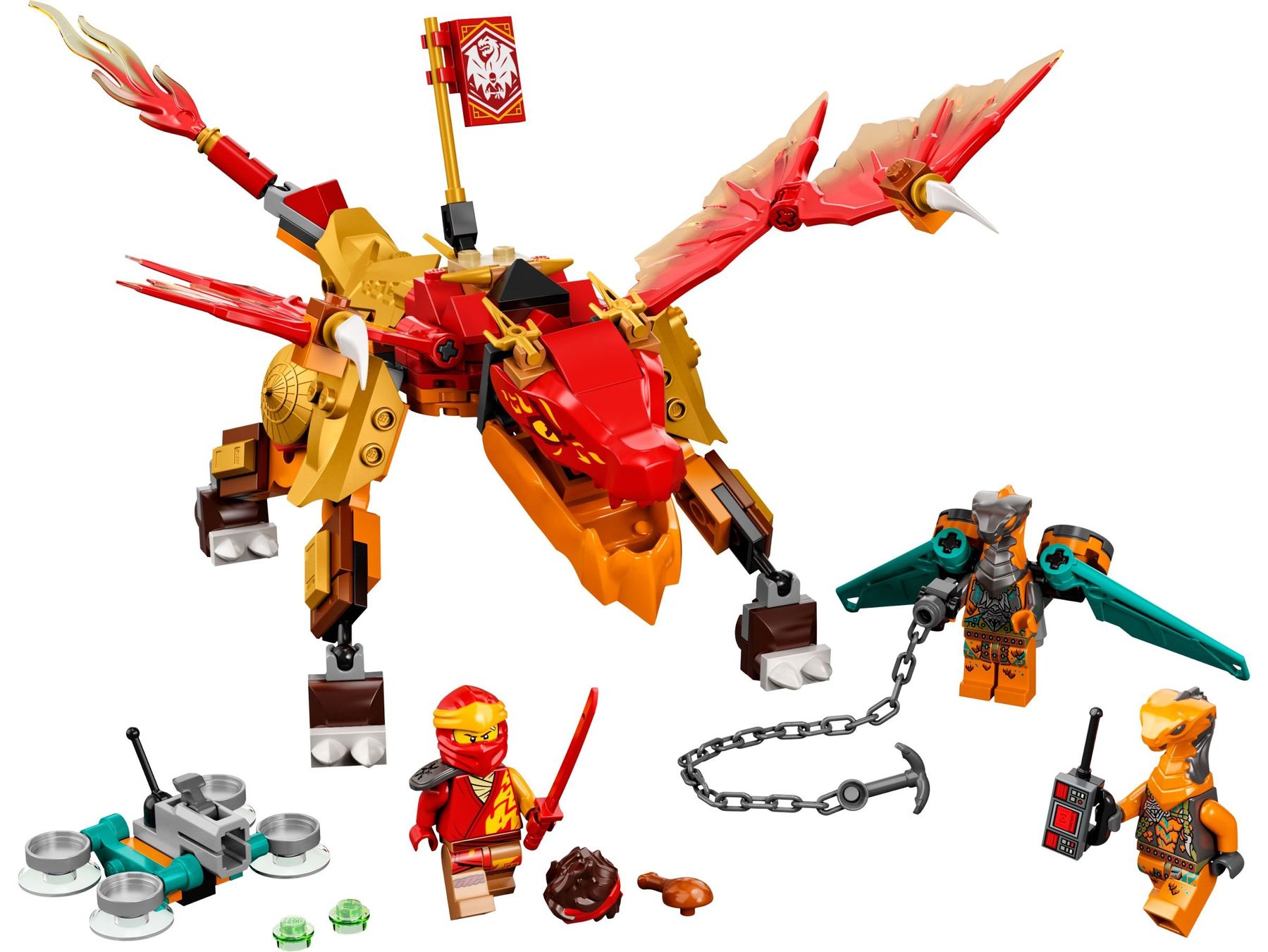Lego Kit di costruzioni: 71762 Kais Feuerdrache EVO – Nuovo e nell'imballaggio originale da St. Gallen venduto da brickli 1