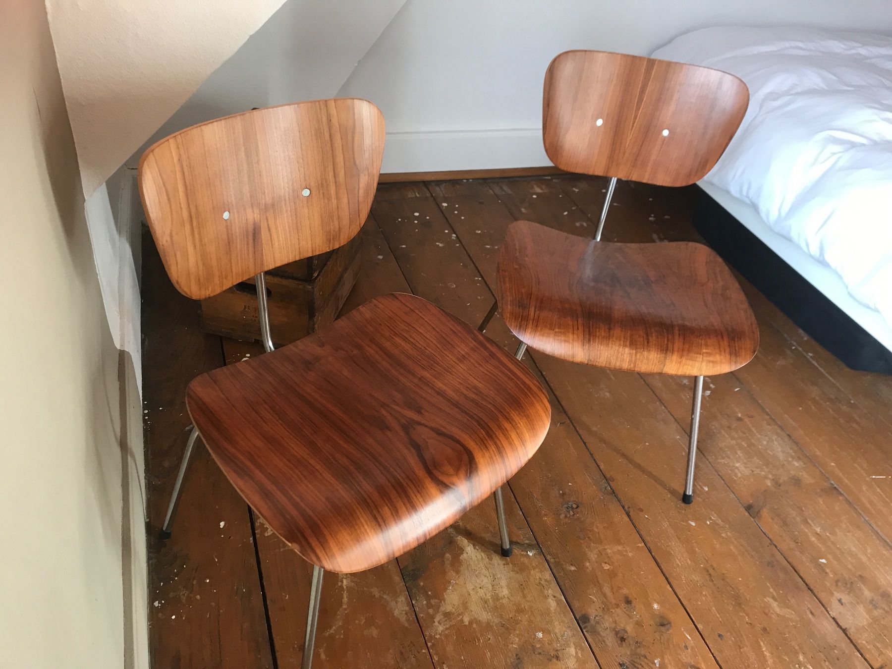 Herman Miller Sedie: Labeled Early DCM Sessel von Herman Miller – Usato da Seewen SO venduto da Nordic-Old-Fashion 1