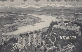 Uetliberg   ZH  -  PANORAMA v. Hôtel Uetliberg b. Rapperswil