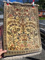 Qom Seide auf Seide Teppich Iran 83x62cm perfekt sauber