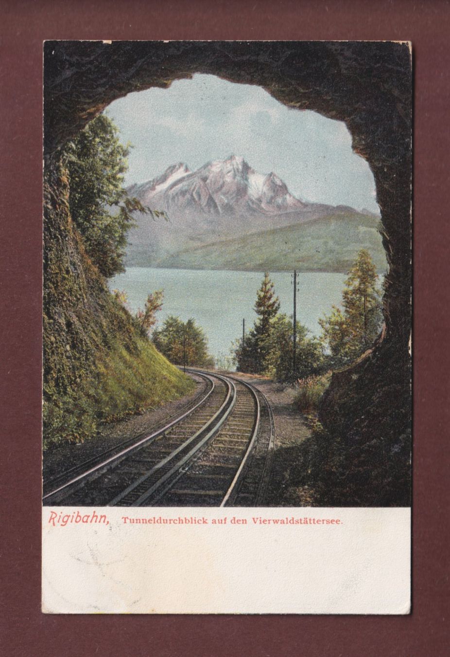Cartes postales: RIGIBAHN - Tunneldurchblick - 1905 – D'occasion à Pully par nicecards-shop
