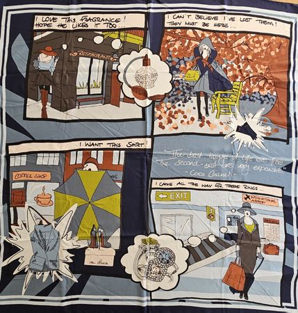 Van Laack Foulard, Comic Design im Original Schachtel