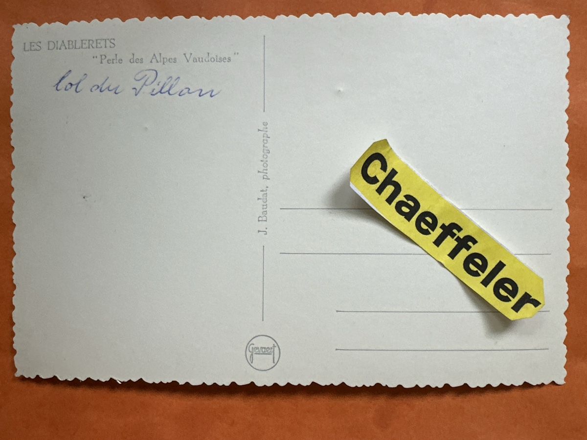 Cartes postales: Alte Ansichtskarte Les Diablerets, Chaeffeler, Top Zustand – D'occasion à Zürich par Chaeffeler 1