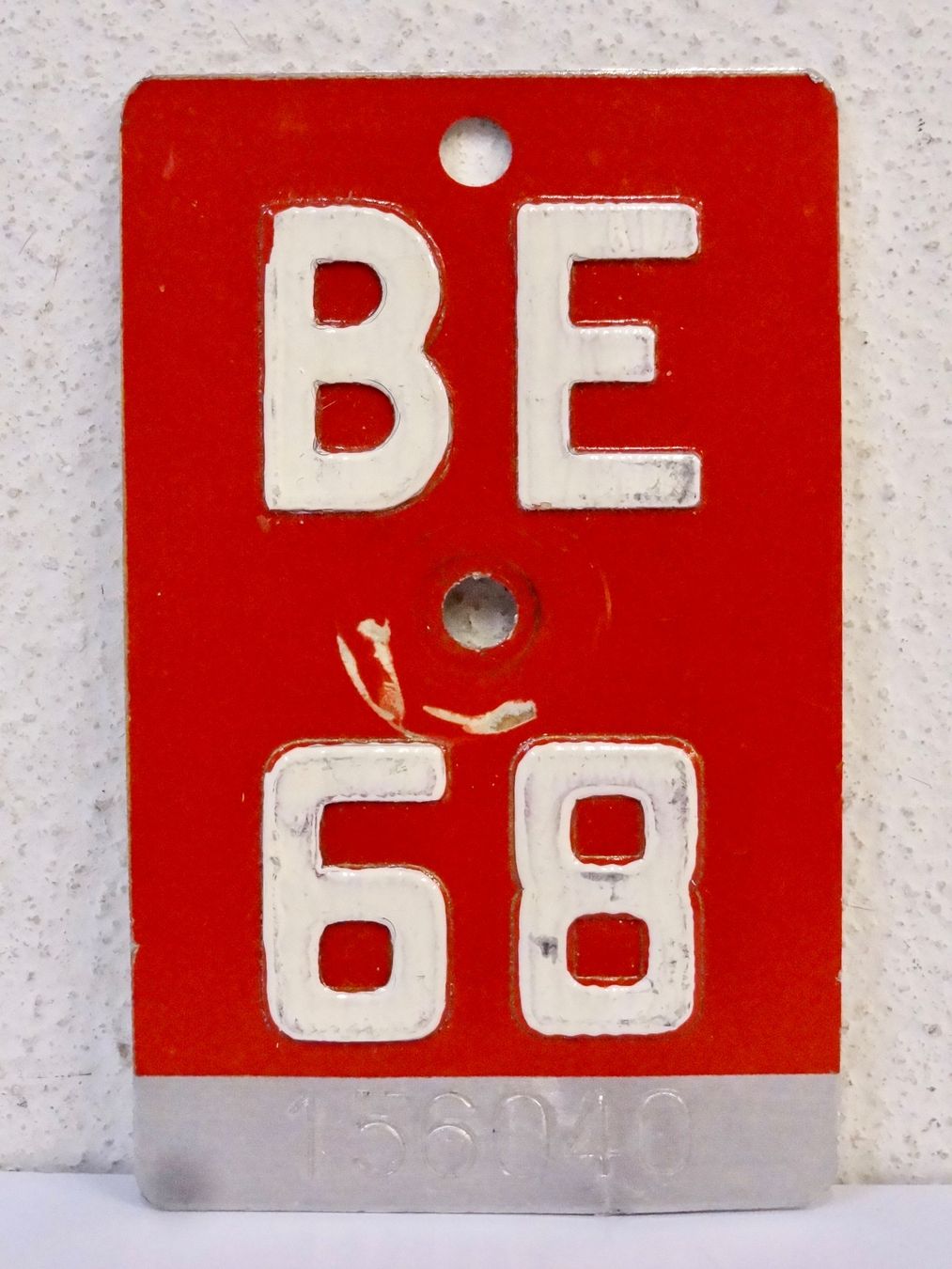 Insegne: BE 68 VELONUMMER - FAHRRADSCHILD – Usato da Kerzers venduto da djstarsky73