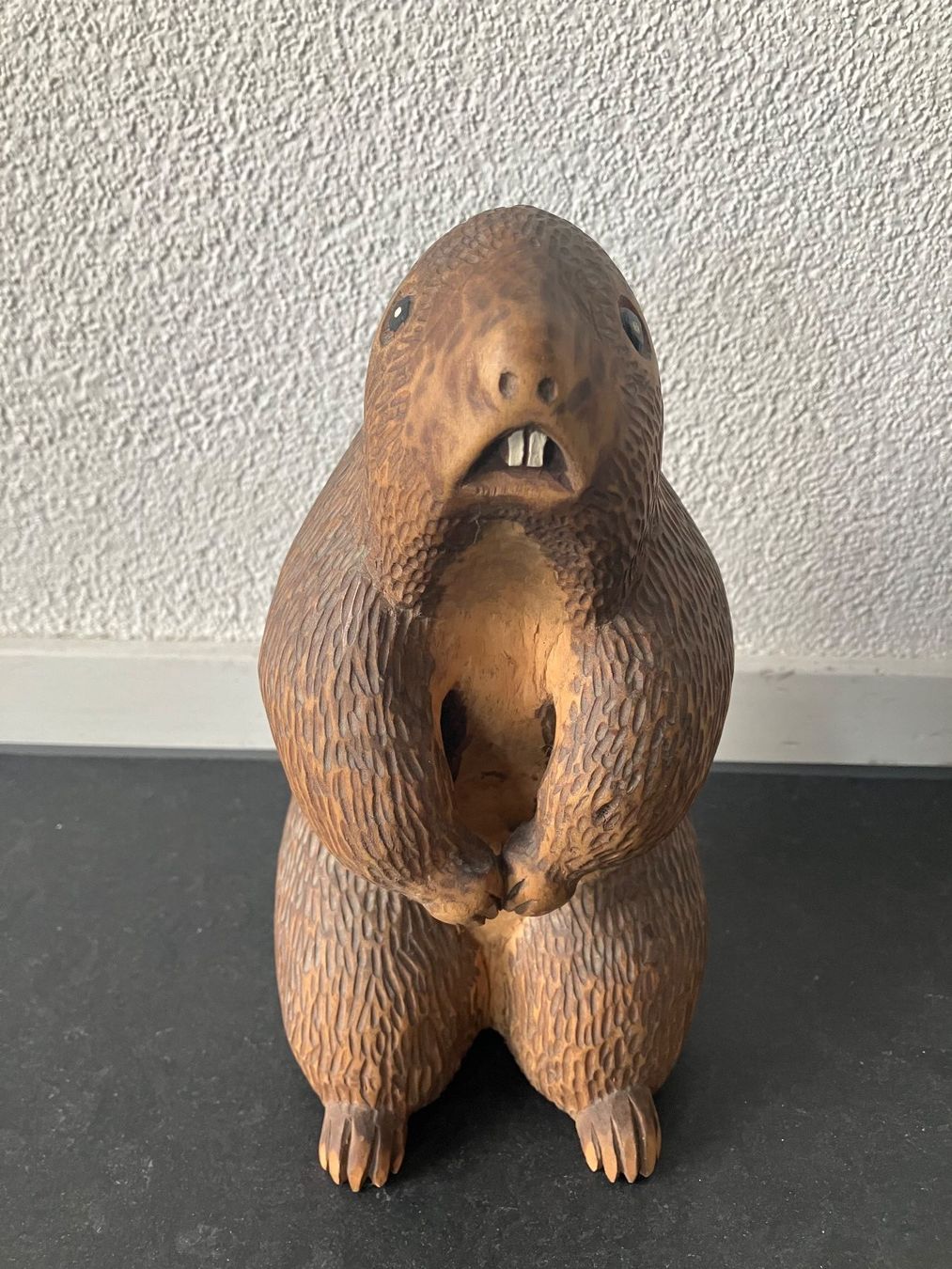 Statuette: Murmeltier aus Holz, geschnitzt – Usato da Zürich venduto da Idbiw 1