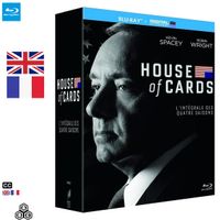 House of Cards-Intégrale Saisons 1-2-3-4 - Blu-ray