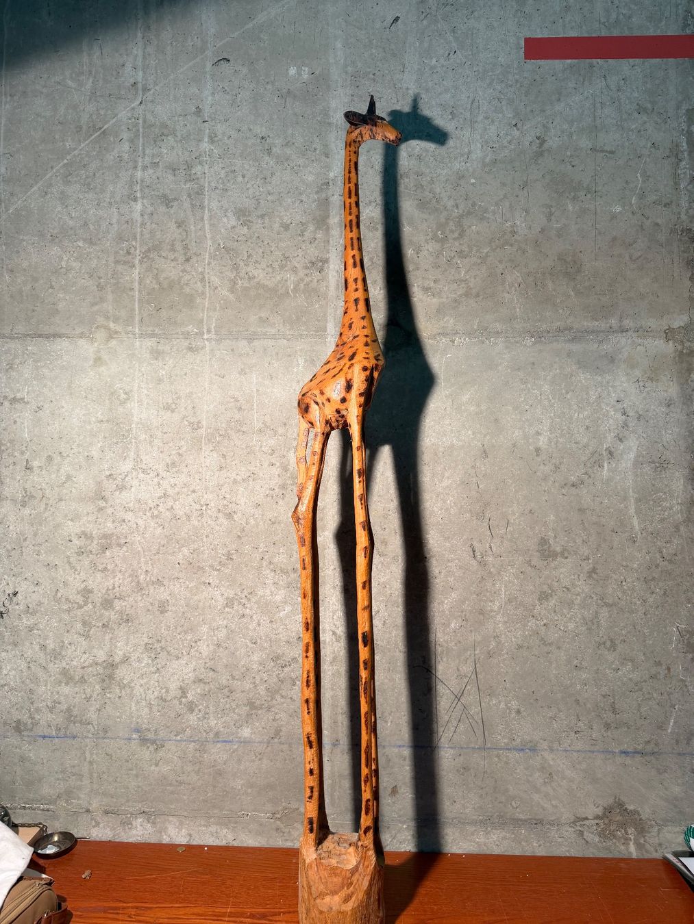 Skulpturen & Statuen: Girafe en bois faite à la main – Gebraucht aus Lausanne von artnouveau04 3