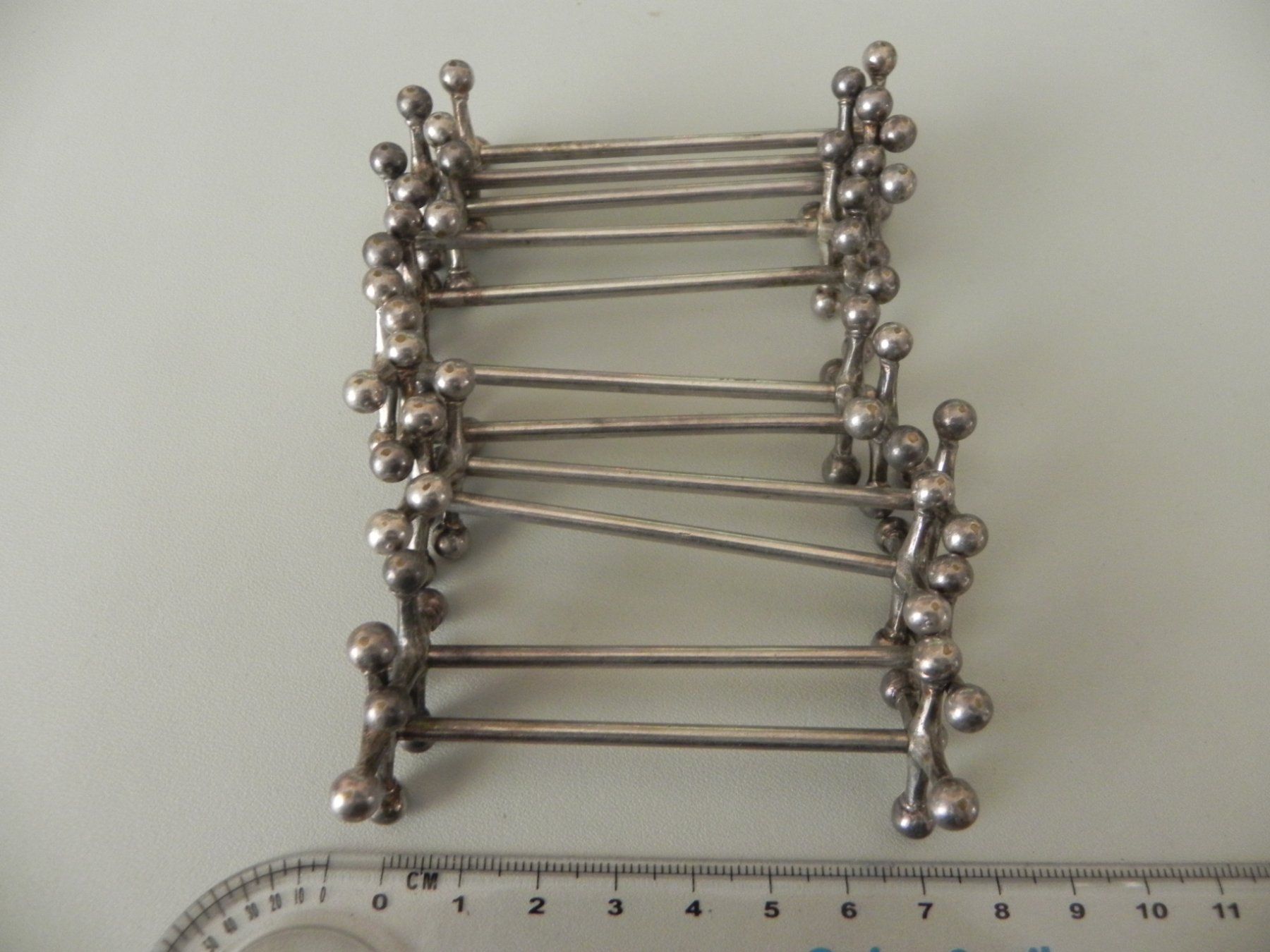 Set di posate: 11 vintage Messerbänkchen/Messerhalter - versilbert – Usato da Minusio venduto da Lory64 6