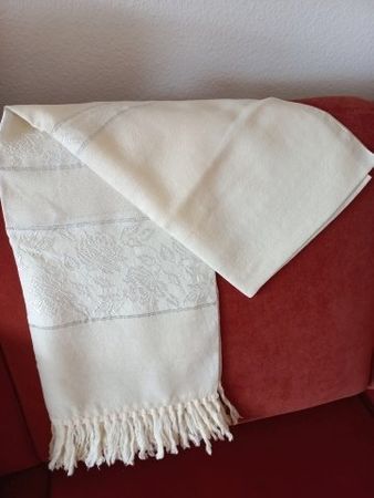 Festlicher SCHAL, Stola 170cm x 50cm NEU, écru. Schultertuch