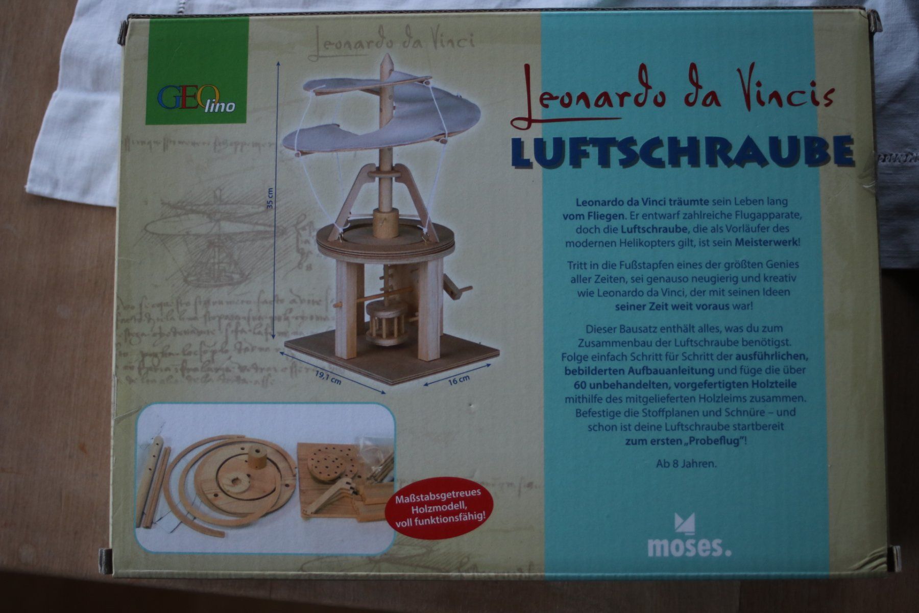 Kit di costruzioni: GEOlino Bausatz da Vincis Luftschraube – Nuovo e nell'imballaggio originale da St. Gallen venduto da Razoon77 1