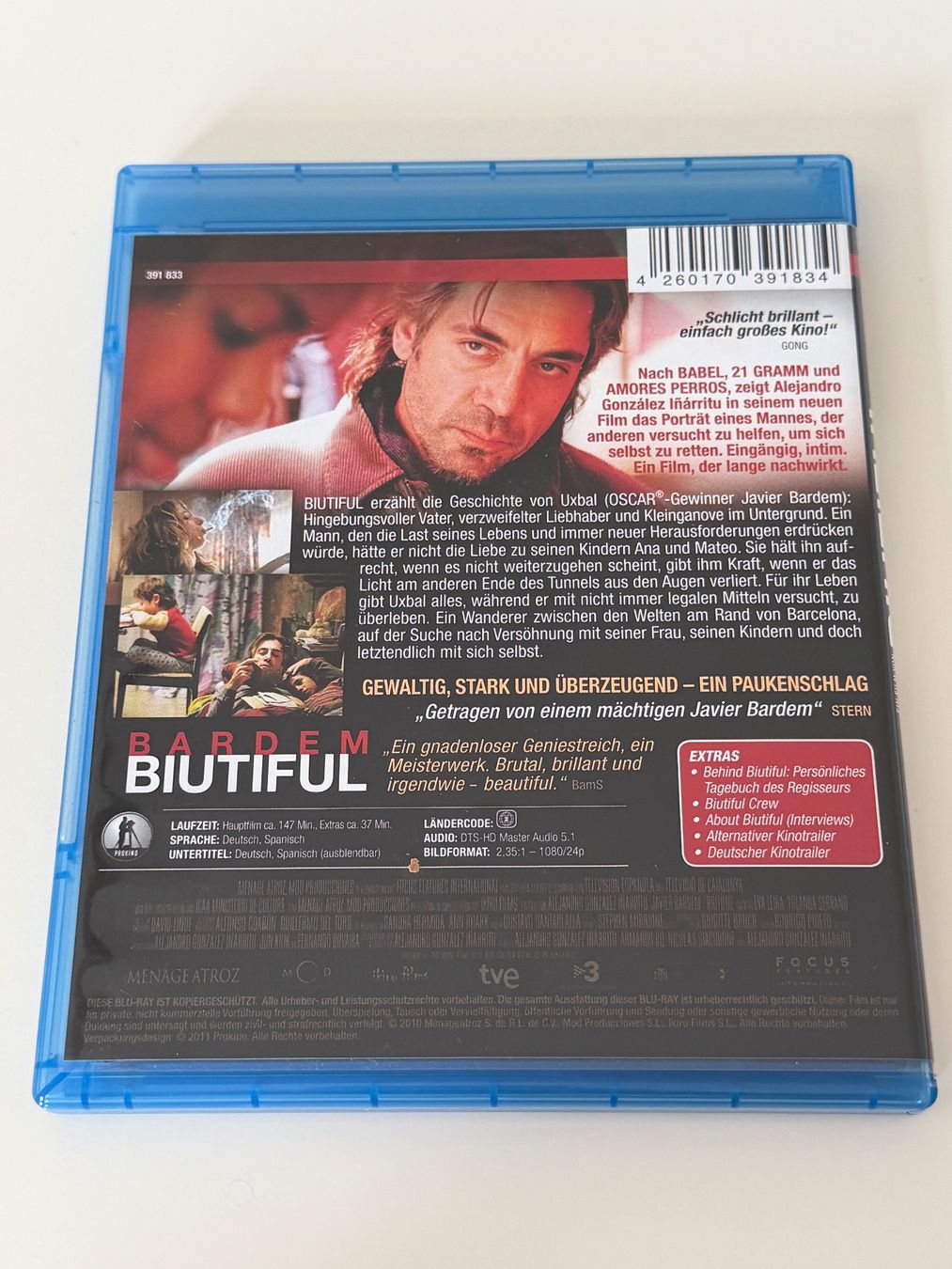 Tutti i DVDs: Blu-ray Biutiful - Javier Bardem – Nuovo (secondo la descrizione) da Altstätten SG venduto da sheamus 1