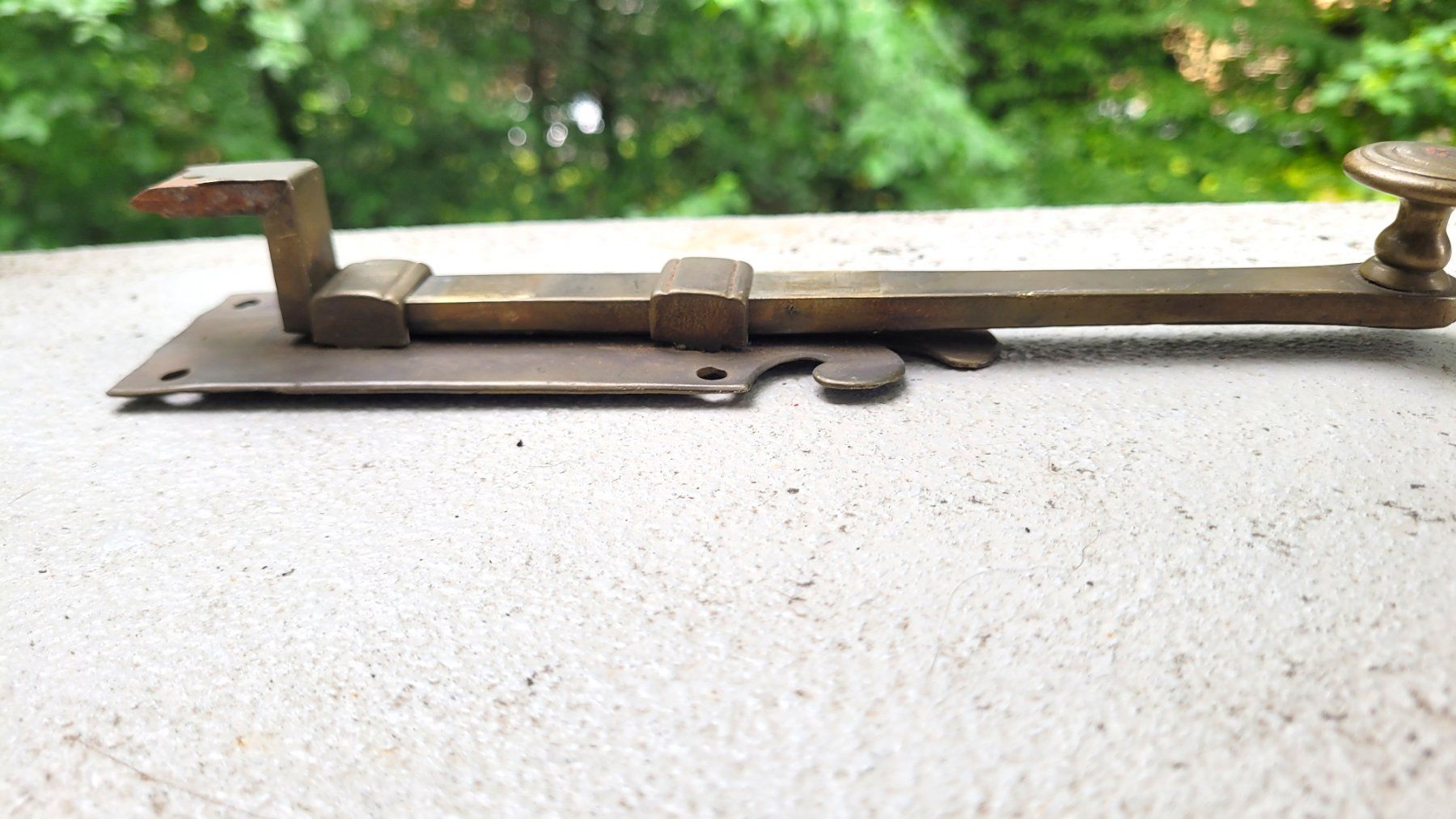 Ferramenta: Originaler Stoss Riegel Messing 18. Jahrhundert – Usato da Basel venduto da Roberto002 3