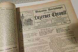 Illustrierte Ausgabe orig 1932 Luzerner Chronik 1932