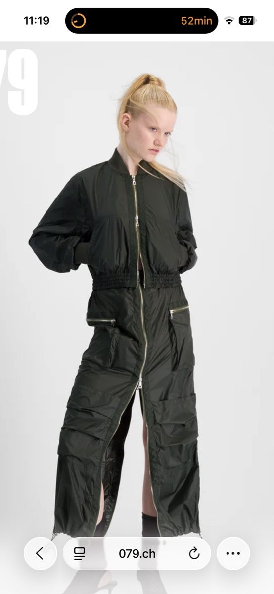 Giacche: 079 bomberjacke oliv grün – Usato da Zürich venduto da ritzo1