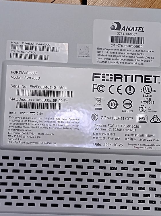 Fortinet 60D Router Firewall (Gebraucht) in Sirnach für CHF 46 – mit ...